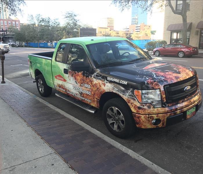 SERVPRO tricked out truck